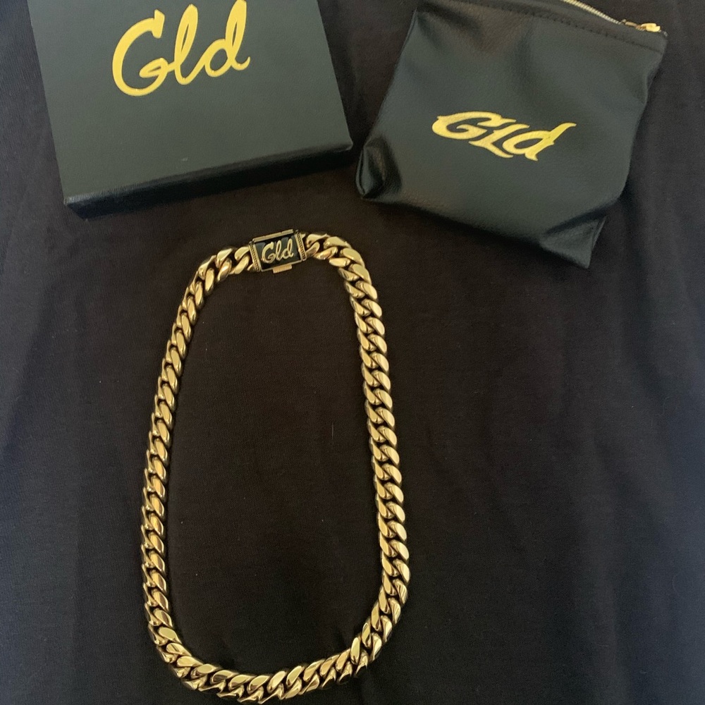 12mm GLD Signature Miami Cuban 18k Gold 18 inch